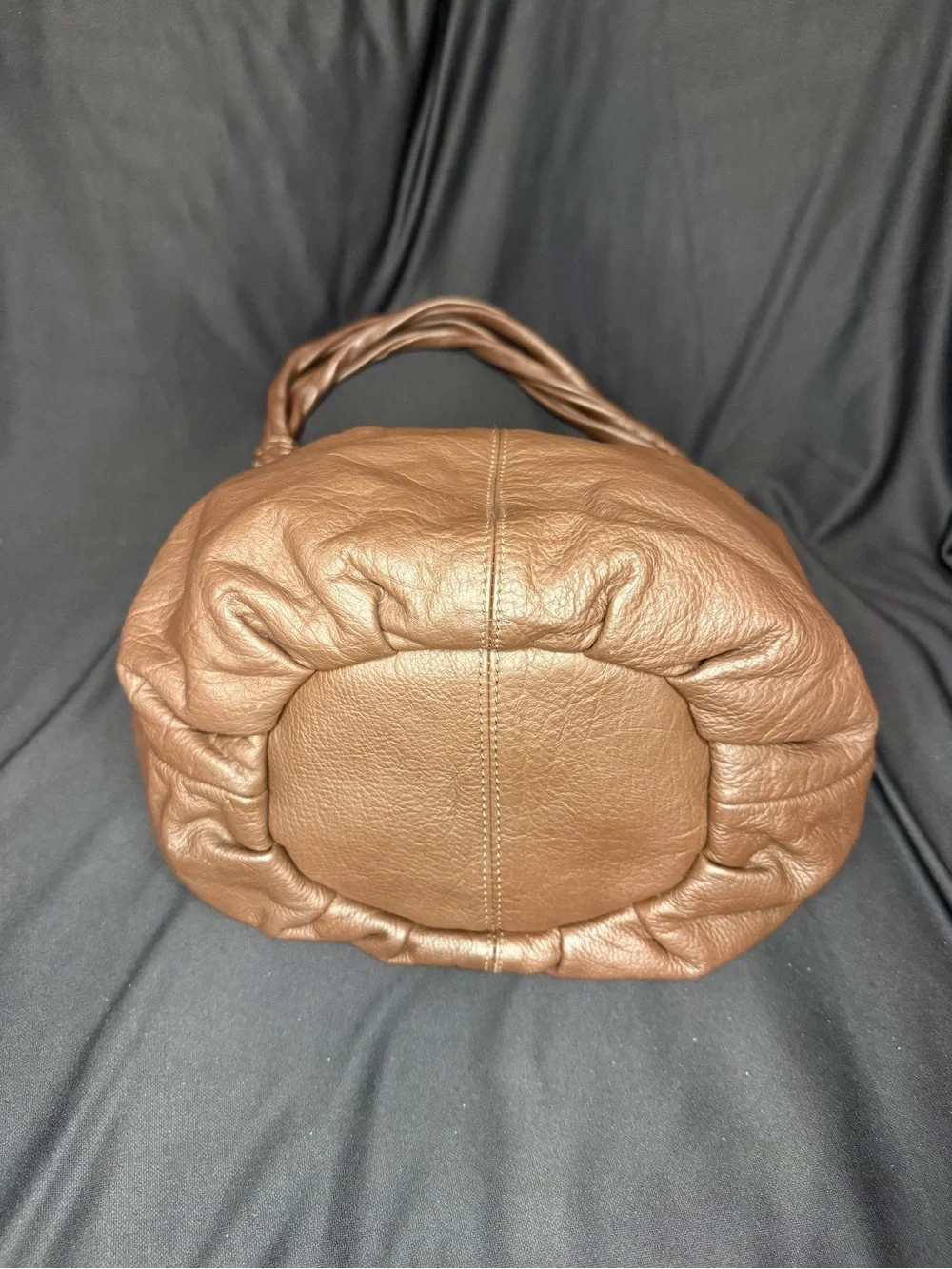 Coldwater Creek Dark Brown Leather Hobo Shoulder Bag